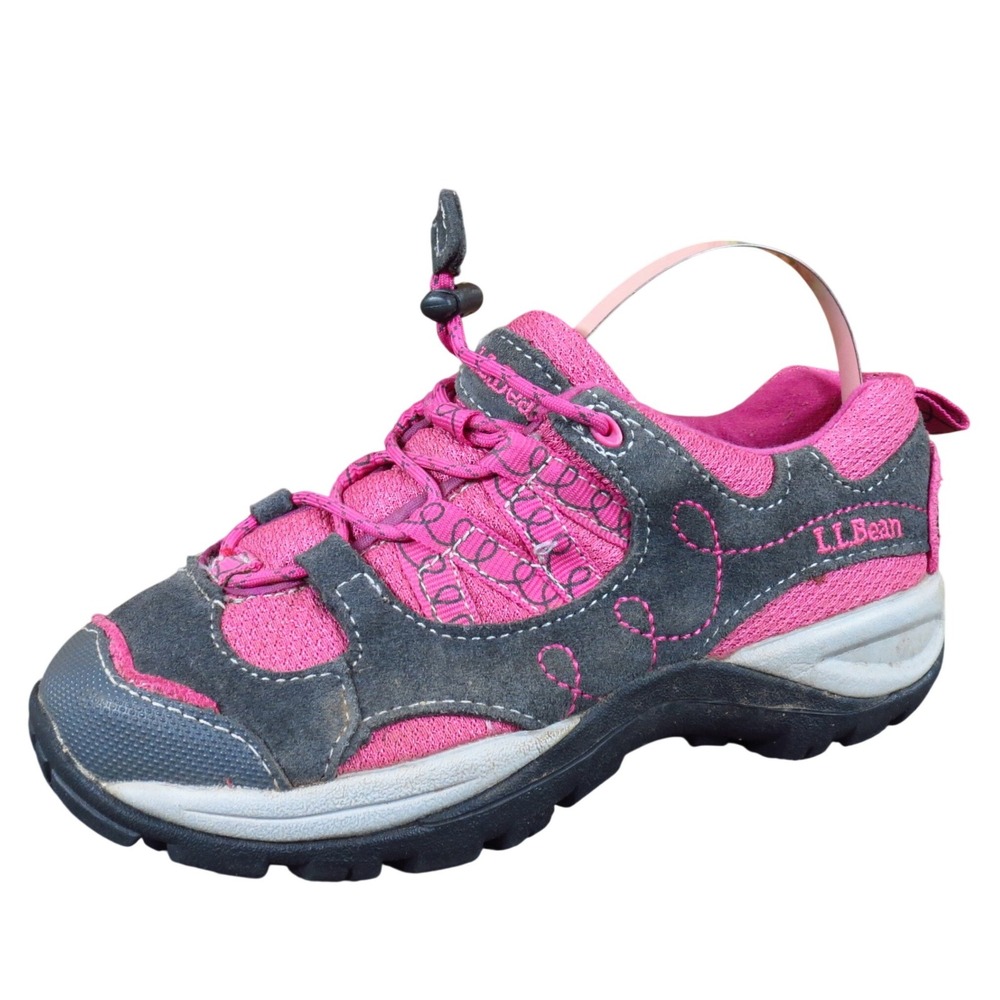 L.L. Bean Pink and Gray Kids Sneakers